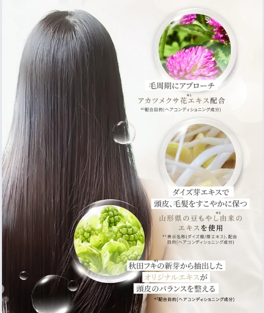リアスに配合されているアカツメクサなどの成分